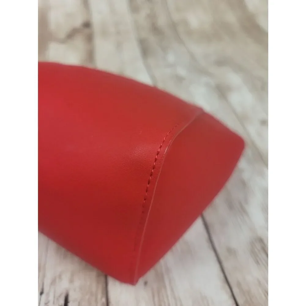 Givenchy Red Make Up Bag Faux Leather
